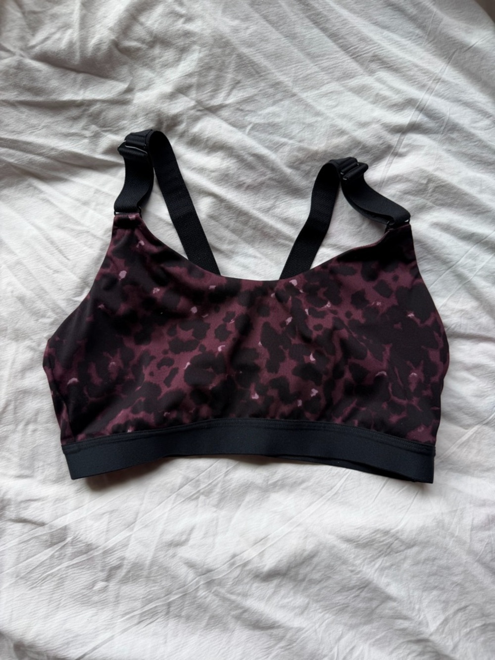 Target - Burgundy Leopard Print Sports Bra - All In Motion